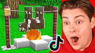 MINECRAFT LIFEHACKS Die VERBODEN MOETEN WORDEN! (TiKTok Lifehacks)