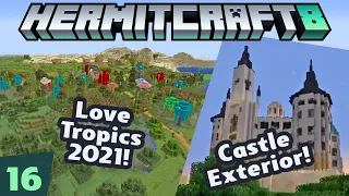 HermitCraft 8 ep 16 — Love Tropics 2021, Castle Hohenzollern exterior!