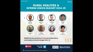 Rural Realities and Interim Union Budget 2024-25 | Panel Discussion IMPRI #WebPolicyTalk Live Video