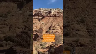 Szymon Godziek backflipping the canyon gap at RedBull Rampage #youtubeshorts #shorts