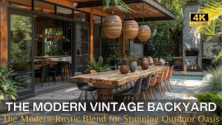 Elevate Your Outdoor Oasis: Mastering the Modern-Vintage Blend for Stunning Backyard Retreats
