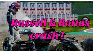 George Russell and Valtteri Bottas crash || Imola Gp