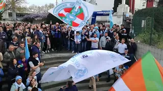 112e derby Bayonne Biarritz : l'arrivée des joueurs de l'Aviron Bayonnais au stade Jean-Dauger