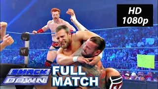 Sheamus/CM Punk (w/AJ Lee) vs Daniel Bryan/Dolph Ziggler WWE SmackDown June 15, 2012 Full Match HD