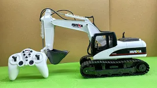 RC Excavator Huina TERBARU.!!, Unboxing RC Excavator Huina 1550-70 White