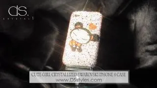 Cute Girl Crystallized Swarovski iPhone 4 Case from dsstyles.com