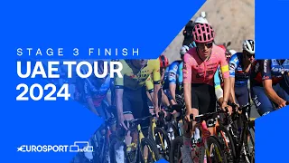 PERFECTLY-TIMED ATTACK 🔥 | Stage 3 Finish UAE Tour 2024 | Eurosport Cycling