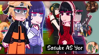 ||Naruto and his friends reacting to Sasuke is Yor|| ◆Bielly - Inagaki◆
