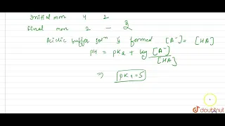 A solution of weak acid HA was titrated with base NaOH. The equivalent point was reached when 40...