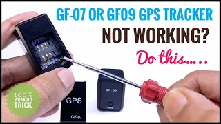GF-07 or GF-09 GPS Tracker not working: Troubleshooting Tips