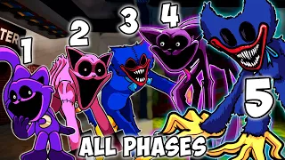 CatNap & Huggy Wuggy - ALL PHASES | Friday Night Funkin' VS Poppy Playtime Chapter 3