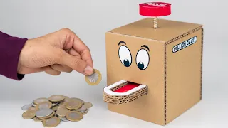 How To Make A Coin Bank From Cardboard | Easy & Awesome Cardboard Project