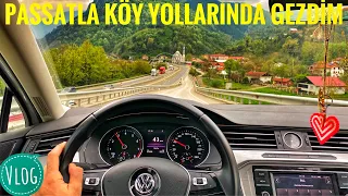 PASSATLA KÖY YOLLARINDA GEZDİM|RÜZGAR GÜLLERİNİN TAŞINMASINA DENK GELDİM|GOPRO POV VLOG|1.4TSI 125HP