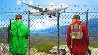 Breaking Into A GUARDED Airport! (Scum)