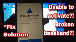 Unable to activate device | broken baseband fix for all iphones | how to restore baseband