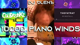 10000 Piano Winds ~ TheFatRat Windfall + Colbreakz 10000 mashup + DJ OLENЪ cover