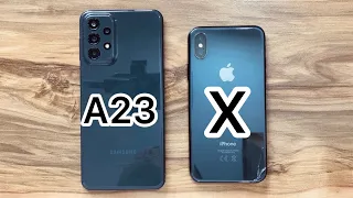 Samsung Galaxy A23 vs iPhone X