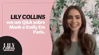 Q&A com Lily Collins sobre Mank e Emily Em Paris [LEGENDADO PT/BR].