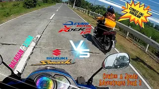 SUZUKI SMASH VS EURO ROCK R 125 | Friendly Gauge | Balaoan-Luna Ride | Bato De Luna | Akaso v50 pro