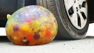 Experiment: Car Vs Giant Balloon