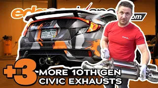 We Install 3 MORE 10th Gen Civic Cat Back Exhausts  |  Project FC3