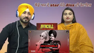 REACTION ON : INVINCIBLE (Official Audio) Sidhu Moose Wala | Stefflon Don l Steel Bangelz |