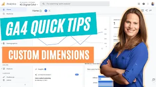 GA4 Quick Tips - Custom Dimensions in GA4