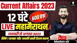 🔥RAS Pre l Jr. Acc. l January to August 2023 Current Affairs l Maha marathon By Madan Sir Mind Map