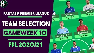 FPL TEAM SELECTION GAMEWEEK 10 | Salah back IN? | Fantasy Premier League Tips 2020/21