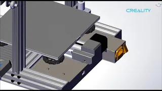 Ender 3 V2 X、Y、Z axis limit swich disassembly and assembly 3D animation