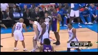 Metta World Peace Elbows James Harden AGAIN!