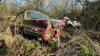 ABANDONED car graveyard left 30 years - abandoned places uk