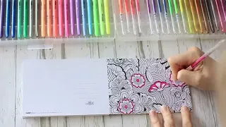 Kaisercraft Gel Pens and Post Card Colouring in Books