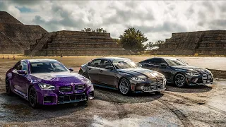 Forza Horizon 5 Drag Race: BMW M2 vs BMW M3 Competition vs BMW M4 Competition | New Generation BMWs!