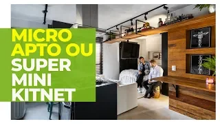 MORRI DE RIR VISITANDO ESSE PEQUENO APARTAMENTO / KITNET MINÚSCULA LINDA DE 29M2 - BOM-HUMOR TOTAL