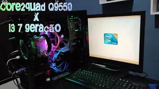 PROCESSADOR 775 CORE 2 QUAD Q9550 SEM E COM OVERCLOCK HUMILHOU MEU I3 SÉTIMA GERAÇÃO NO CPU-Z