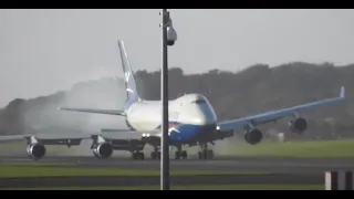 Prestwick Airport (Near Miss)Silkway west Airlines B744(F) (4K-SW008) 07/10/2019