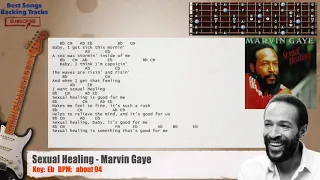 🎸 Sexual Healing - Marvin Gaye Guitar Backing Track with chords and lyrics