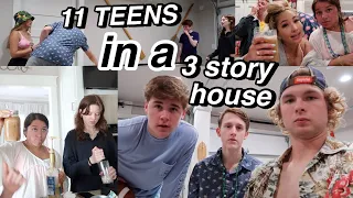 what SPRING BREAK with 11 TEENAGERS is like AT THE BEACH | PART 1