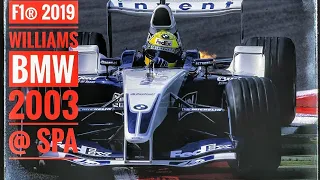 F1® 2019 BMW Williams FW25 2003 @ Spa (no commentary)