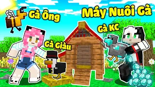 MỀU THỬ THÁCH 24 GIỜ XÂY DỰNG NÔNG TRẠI NUÔI GÀ TRONG MINECRAFT*1 NGÀY REDHOOD CHẾ TẠO GÀ KIM CƯƠNG