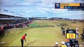 Golf Fan YELLS During Tiger Woods Swing on 18th Hole (Open Championship 2018)