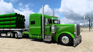 Cummins N14 Straight Pipes - (Brand New Mods) - Peterbilt 379 - American Truck Simulator