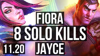 FIORA vs JAYCE (TOP) (DEFEAT) | Rank 4 Fiora, 8 solo kills, Rank 21 | BR Challenger | v11.20