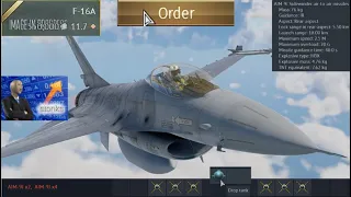 New F-16A Fighting falcon in WarThunder... an experience