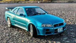 сборка модели NISSAN SKYLINE GTR-34 TAMIYA 1:24, лучшая моя модель