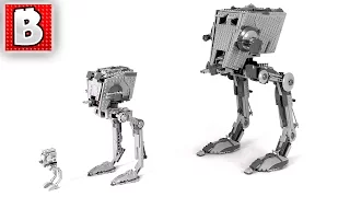 Giant Lego Star Wars AT-ST  Set 10174 | Re-Build Time Lapse Review