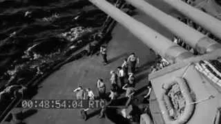 Invasion Of Guam: LCs On Way To Beach: DD Bombards Island, 07/21/1944 (full)