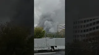 пожар 20.09.2021  Войковский район Северный административный округ, Москва, Россия.