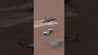 Highlights of X2 Flying Cars Crossing Rivers